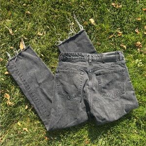 Zara Gray Straight Leg Jeans
